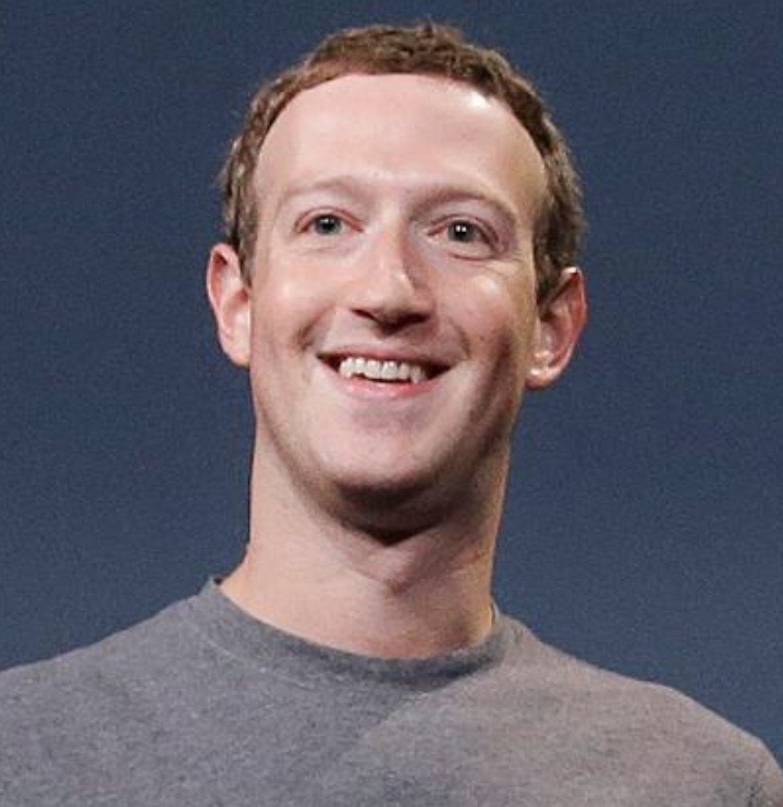 A photo of Mark Zuckerberg whose net worth is over a billion dollars.